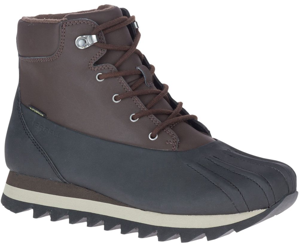 Merrell Støvler Herre - Alpine Brevig Polar Waterproof - Brune/Sort - QWC183420